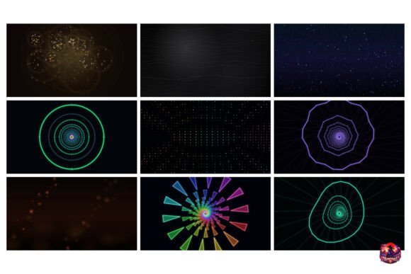 Download Glowing Retro Vector Tunnel Graphic - Vector Collection