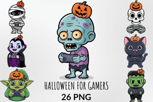 Download Halloween for Gamers Sublimation Bundle - Premium Resources