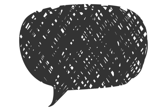 Download Comic Speech Bubble in Hand Drawn Scribb - Hand Collection
