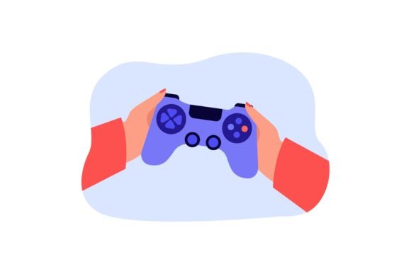 Download Gamers Hands Holding Gamepad to Play Vid - Hand Collection