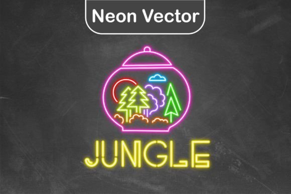 Download Neon Logo Vector - Jar Jungle - Vector Collection