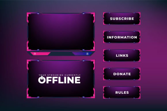 Download Streaming Overlay for Online Gamers - Gamers Collection