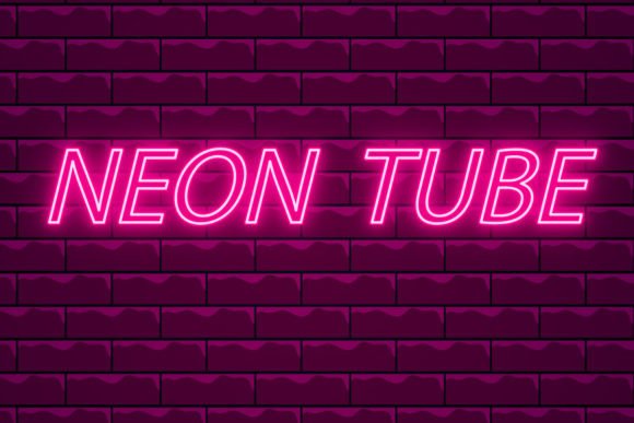 Download Hot Pink Neon Tube Vector Templates - Neon tube Collection