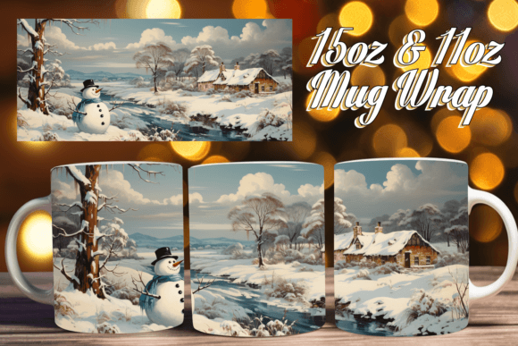 Download Magical Winter Mugs: Mug Wrap 15oz - Magic Collection