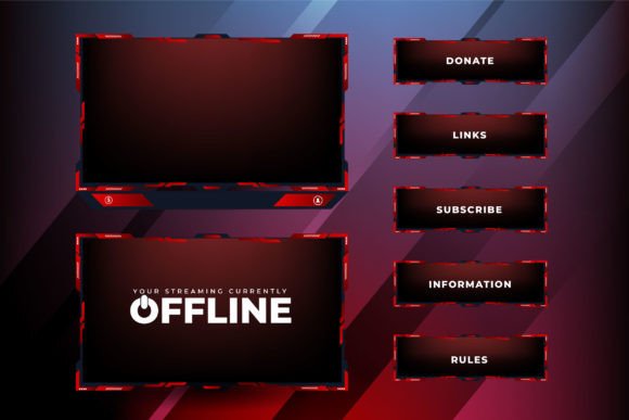 Download Live Gaming Overlay Screen Panel Vector - Vector Collection