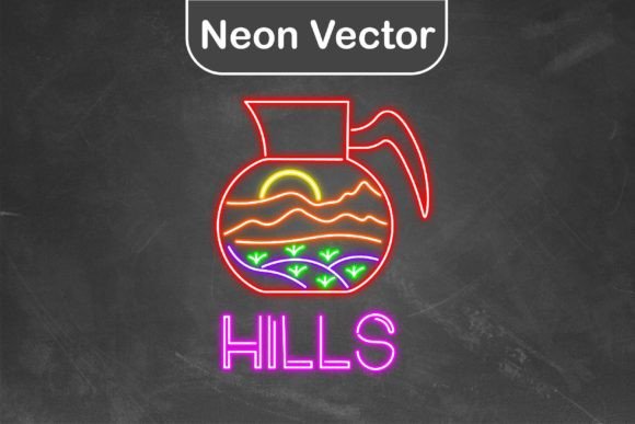 Download Neon Logo Vector - Teapot Hills - Vector Collection
