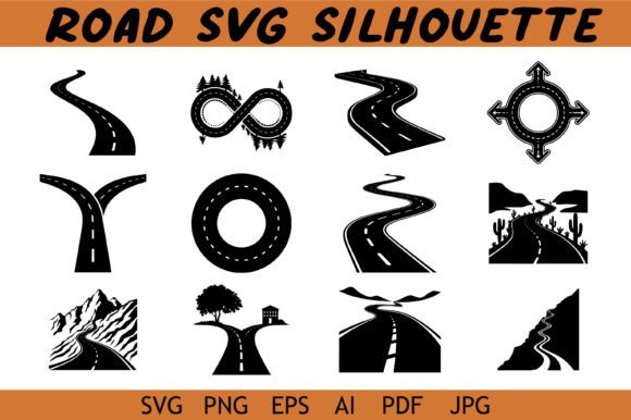 Download Highway Road Silhouette Design - Road Collection