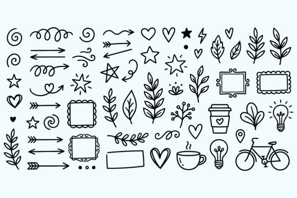 Download Various Hand-drawn Doodle Elements - Hand Collection